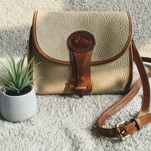 Vintage Dooney & Bourke Leather Cream Crossbody